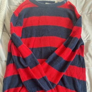 Red Blue Alternative Sweater Size Medium